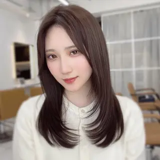 ロング 中顔面短縮 顔まわり新田大翔のヘアスタイル