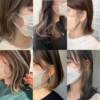 ミディアム shiori ﾍﾞｰｼﾞｭｶﾗｰのヘアスタイル