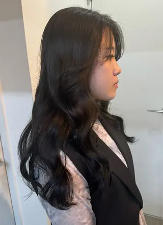 ロング sunc所属・韓国風レイヤーカット グレージュ/大希のヘアスタイル