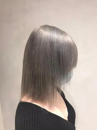 ミディアム カラー ハイトーン×レイヤー /遠藤将太のヘアスタイル