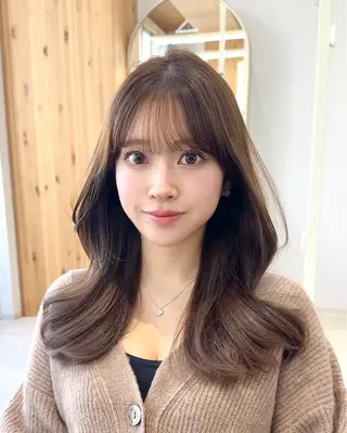 セミロング 韓国くびれレイヤー 🇰🇷はづきのヘアスタイル
