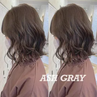 ミディアム カラー 佐々木 裕一のヘアスタイル