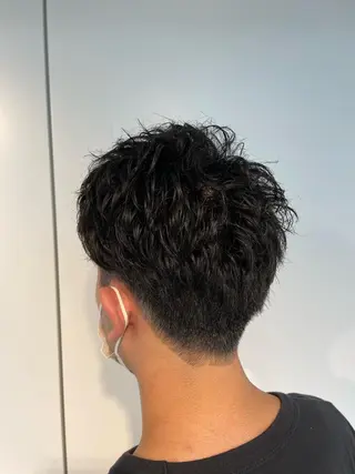 パーマ メンズ 🐬脱白髪染めカラー 清水大世🐬のヘアスタイル