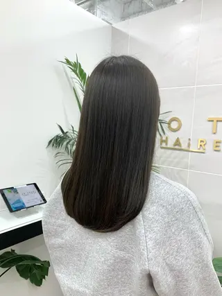 セミロング カラー 本格ヘッドスパ🌿 ×ヘア 佐藤のヘアスタイル