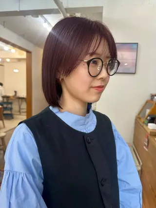 ショート カラー 🪭risa 暖色/レイヤー🪭のヘアスタイル