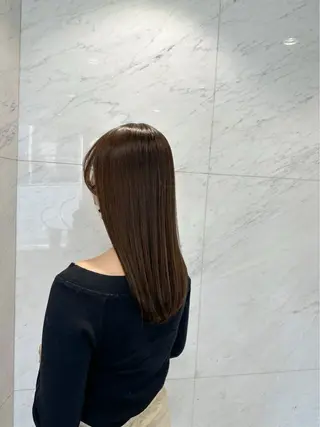 セミロング カラー 古田 昂也のヘアスタイル