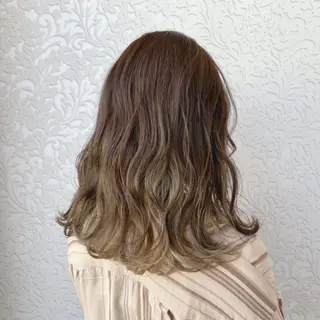 セミロング カラー 顔周りカット/透明感 カラー🤍大塚蛍のヘアスタイル
