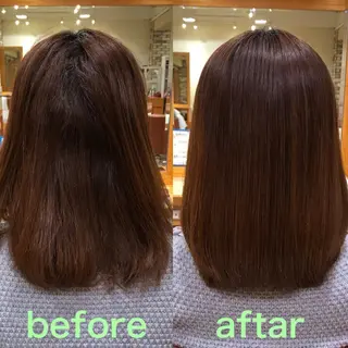 ミディアム 福岡口コミNo1🎀 コテ巻き風パーマ専門のヘアスタイル