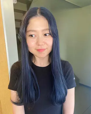 ロング デザインカラー/ボブ ブリーチカラー/ユリのヘアスタイル