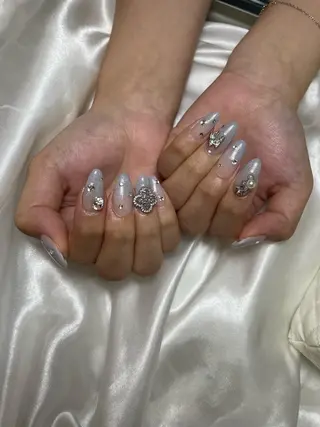 ロング ネイル BELLUNA Mizuki❤︎のネイルデザイン