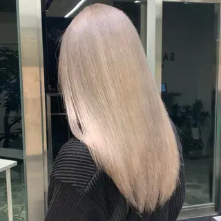 ロング カラー れい🫧 ハイトーン特化のヘアスタイル