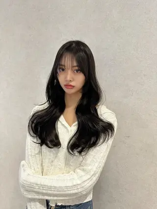 ロング レイヤー/ハッシュ 渋谷/サッタのヘアスタイル