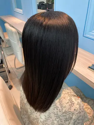 セミロング カラー 🫧ダメージレス🫧 松下のヘアスタイル