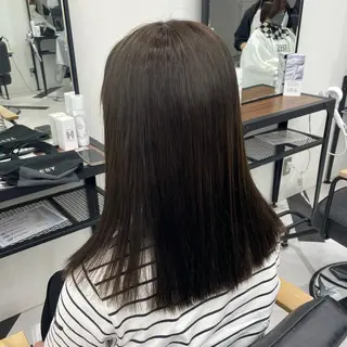 ミディアム カラー パーマ ヘアアレンジ メンズ キッズ ネイル マツエク・マツパ アイブロウ mona/ ストレートスタイル✨のヘアスタイル