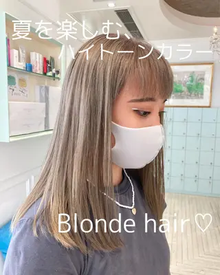 ミディアム カラー ヘアアレンジ Zina渋谷エリア マネージャShionのヘアスタイル