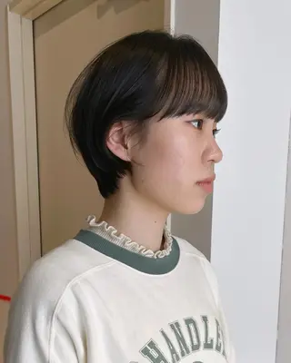 ショート カラー かわい りほのヘアスタイル
