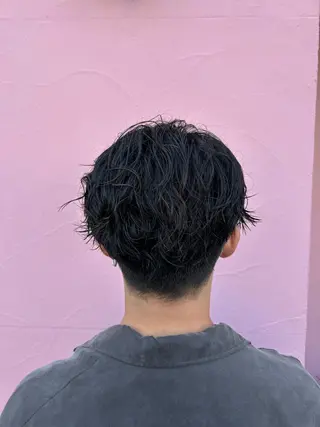 パーマ メンズ レイヤー/ブリーチ/ 渋谷/ルル🌿のヘアスタイル