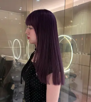 ロング カラー Akari暖色カラー /レイヤーカットのヘアスタイル