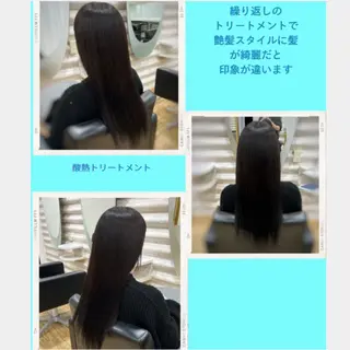 ロング 艶髪×髪質改善KON |癖毛カット×収まりのヘアスタイル