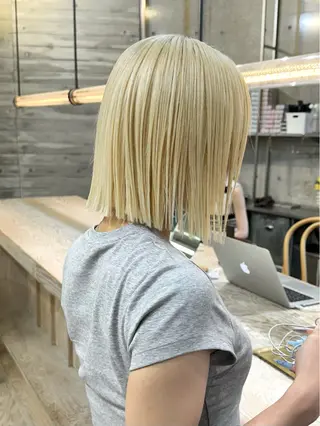 ショート ササキカズマ〻透明感 〻色落ち〻赤み消しのヘアスタイル