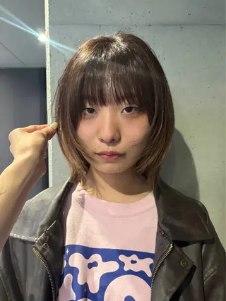 ミディアム カラー 韓国ヘア/wカラー レイヤー/RIN🎀のヘアスタイル