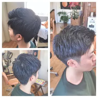 ショート メンズ タカハシ ユウヤのヘアスタイル