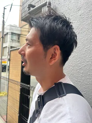 ショート カラー メンズ 久木原 ゆりのヘアスタイル