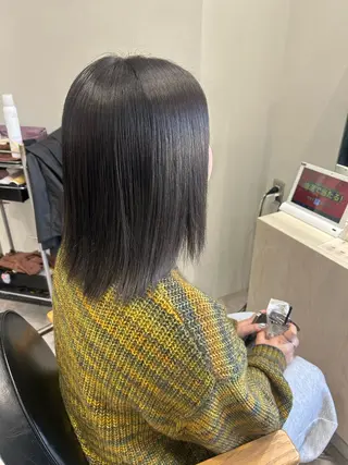 ミディアム カラー ヘアアレンジ ボブ /ニュアンス/ satomi🧸💖のヘアスタイル