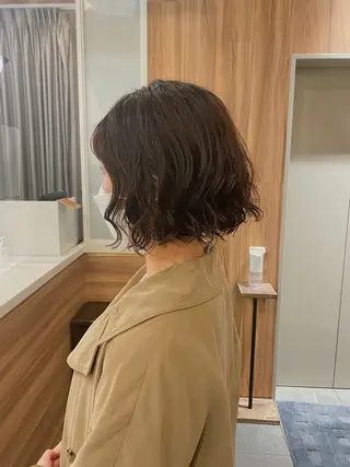 ショート パーマ 🍃服部 雅哉🍃銀座◎のヘアスタイル