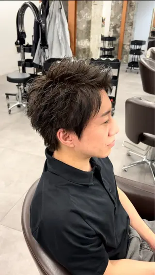 ショート カラー メンズ 山口 琢也のヘアスタイル