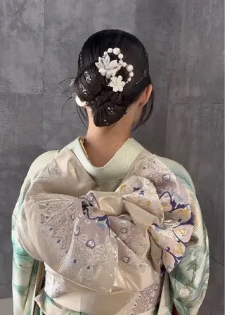 ロング セット/着付け/上野 /カラー/🦋シオリのヘアスタイル