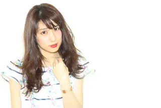ミディアム カラー 佐野 寛のヘアスタイル