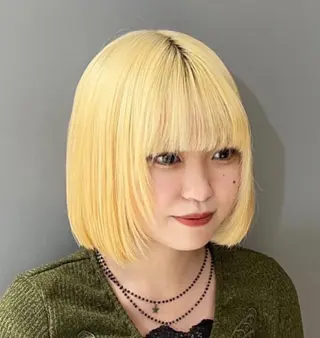 ミディアム カラー ヘアアレンジ メンズパーマ専門 /縦落ち/渋谷駅近のヘアスタイル