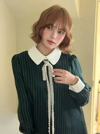 ショート 小顔ボブ jilblanカホのヘアスタイル