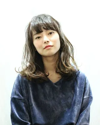 セミロング カラー パーマ ショートヘア💫 ハイトーン西田拓馬のヘアスタイル