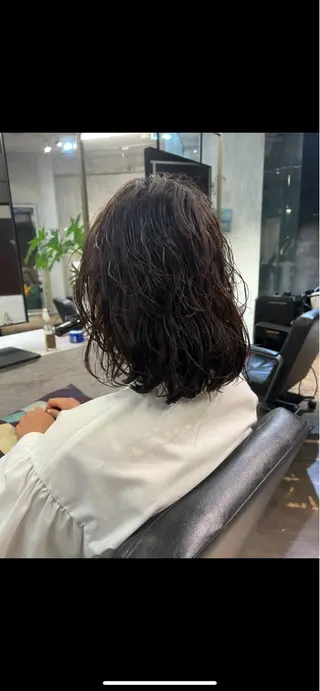 ミディアム パーマ 松井美樹/似合わせ ガーリー・韓国のヘアスタイル