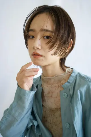 ショート 透明感カラー/似合わ せカット/大島実加永のヘアスタイル