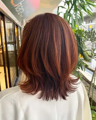 ミディアム カラー ヘアアレンジ シャローネ池袋 【れいな】のヘアスタイル