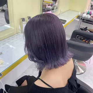 セミロング 🤍ハイトーン寒色 🤍MADOKAのヘアスタイル