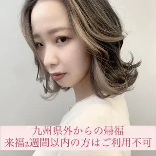 カラー ayaka 縮毛矯正レイヤーのヘアスタイル