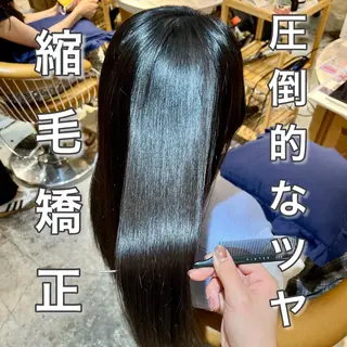 ロング 髪質改善/縮毛矯正/ レイヤーカットななこのヘアスタイル