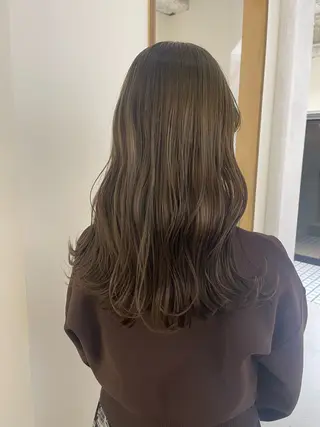 ロング カラー 蜂須賀🐝縮毛矯正 ストレートパーマのヘアスタイル