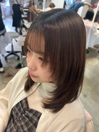 ミディアム bouquet 野口晴菜のヘアスタイル