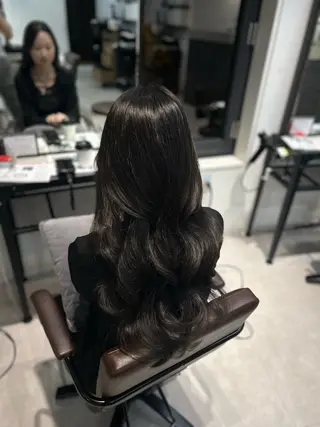 ロング カラー caho/韓国ヘア 盛れStyle🩶✨のヘアスタイル