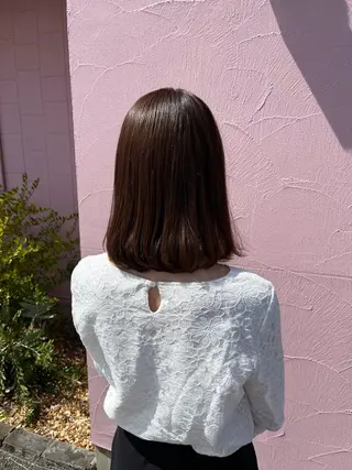 ミディアム カラー ♡ナナコ♡ レイヤー/艶髪のヘアスタイル