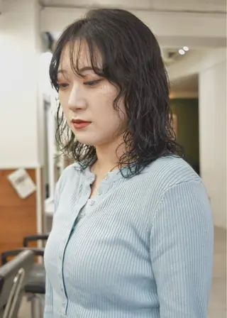 ミディアム カラー レイヤーボブ/ 艶カラー/サナ🌼のヘアスタイル