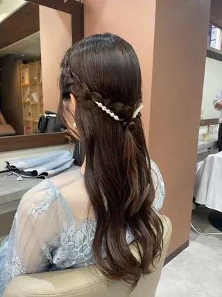 ロング 韓国風パーマ/ヘア セット/店長みづきのヘアスタイル