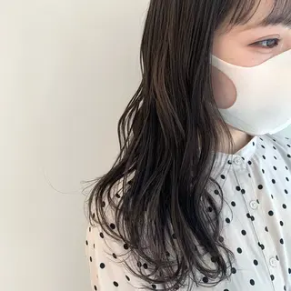 ロング カラー 松浦ゆずき 韓国/ 診断/ダウンパーマのヘアスタイル