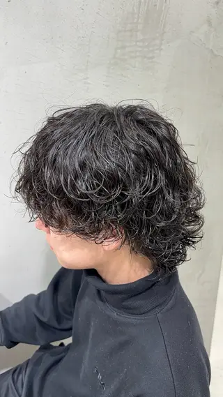 ショート パーマ メンズ 名古屋メンズパーマ /松井生のヘアスタイル