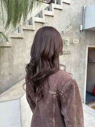 ロング カラー ヘアアレンジ JuJu (orange)のマツエク・マツパデザイン